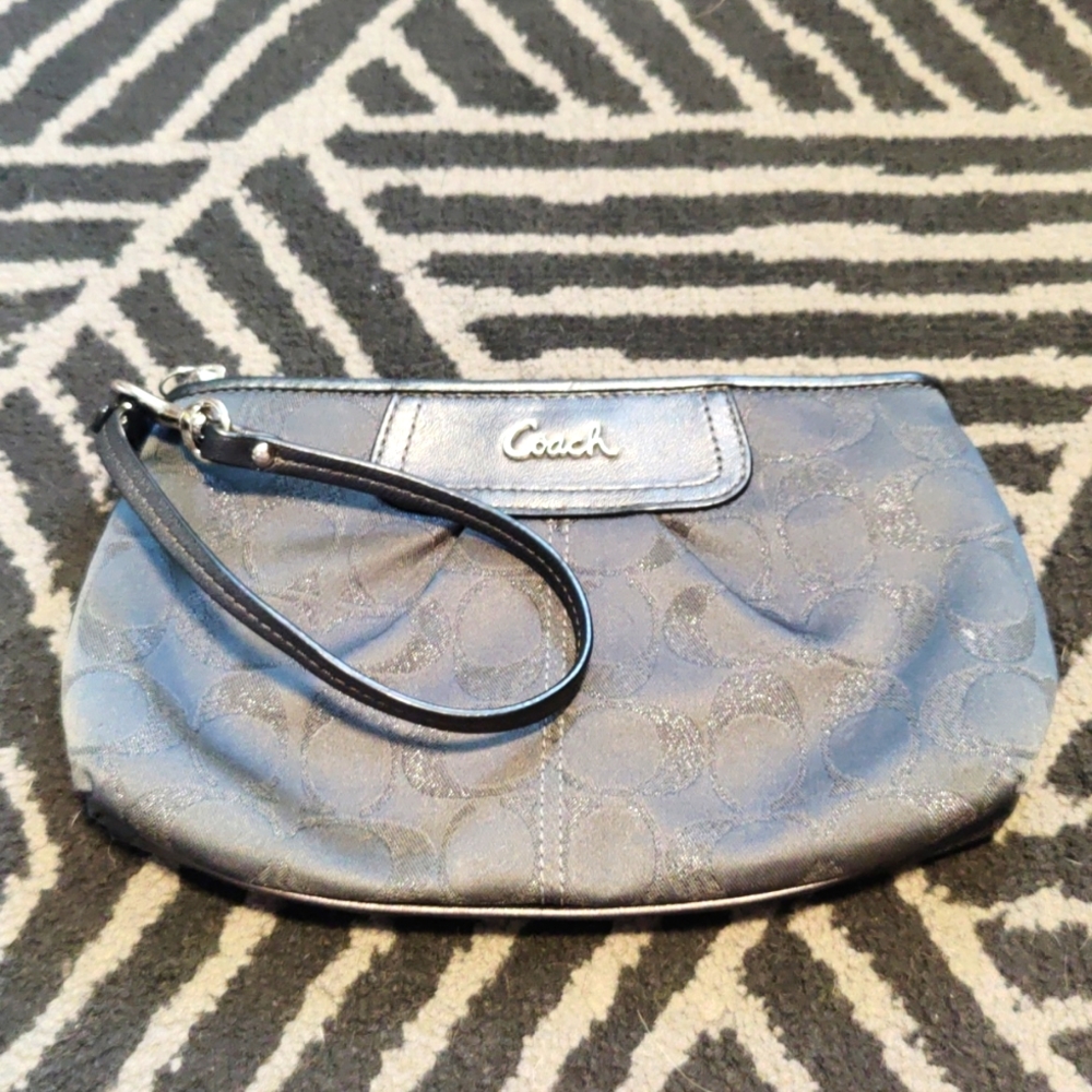 Coach Grey Clutch Purse